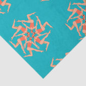 Schwimmer - Synchronschwimmkurographie Seidenpapier (Detail)