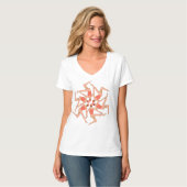 Schwimmer - Synchronschwimmkurographie T-Shirt (Vorderseite Vollansicht)