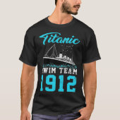 Schwimmer Titanic Swim Team 1912 cooler lustiger K T-Shirt (Vorderseite)