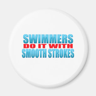Schwimmer tun es mit glatten Anschlägen Magnet