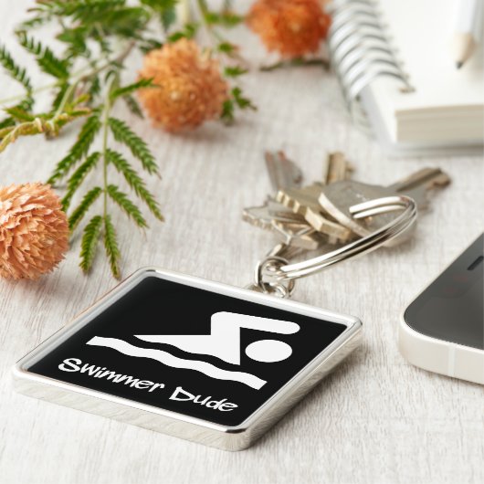 Schwimmer-Typ Schlüsselanhänger (Seite)