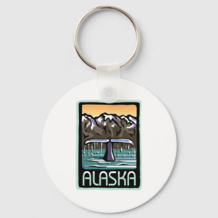 Schwimmer und Schwimmer in Alaska Schlüsselanhänger
