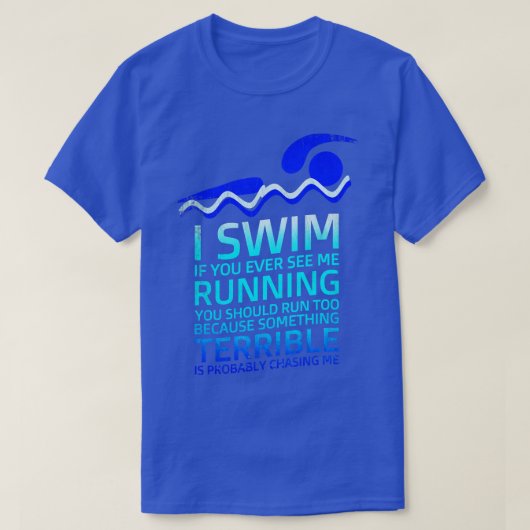 Schwimmer und Trainer schwimmen Outfit Schwimmer T-Shirt (Design vorne)