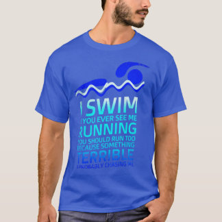 Schwimmer und Trainer schwimmen Outfit Schwimmer T-Shirt
