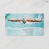 Schwimmer Visitenkarte (Rückseite)