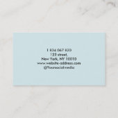 Schwimmer Visitenkarte (Rückseite)