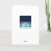 Schwimmer Weihnachtskarten Feiertagskarte (Rückseite)