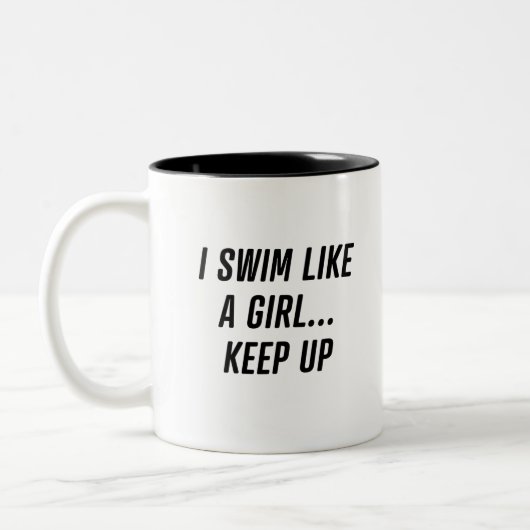 Schwimmer Zweifarbige Tasse (Links)