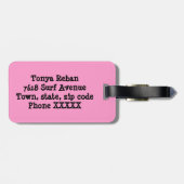 Schwimmereule Gepäckanhänger (Rückseite horizontal)