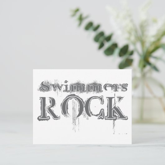 Schwimmerfelsen Postkarte (Stehend Vorderseite)