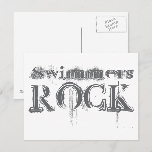 Schwimmerfelsen Postkarte (Vorne/Hinten)