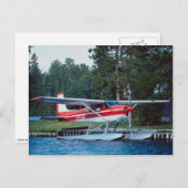 Schwimmerflugzeug Postkarte (Vorne/Hinten)