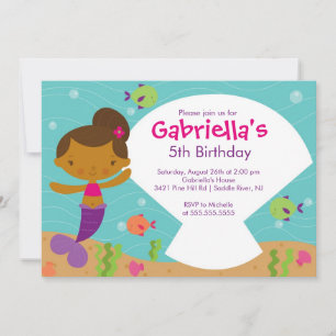 Schwimmerin zum Geburtstag Einladung