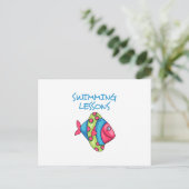 SCHWIMMERLEHREN POSTKARTE (Stehend Vorderseite)