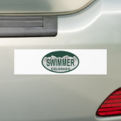 Schwimmerlizenzoval Autoaufkleber (Auf Auto)