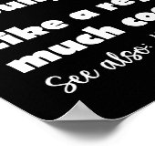 Schwimmermädchen Definition Funny Swimmer Girls Poster (Ecke)