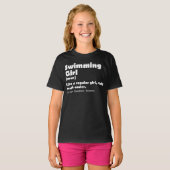 Schwimmermädchen Definition Funny Swimmer Girls T-Shirt (Vorne ganz)