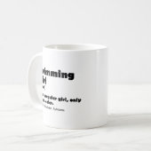 Schwimmermädchen Funny Definition Schwimmermädchen Kaffeetasse (Vorderseite Links)