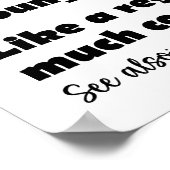 Schwimmermädchen Funny Definition Schwimmermädchen Poster (Ecke)