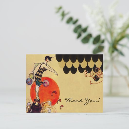 Schwimmermädchen ~ Postkarte (Stehend Vorderseite)