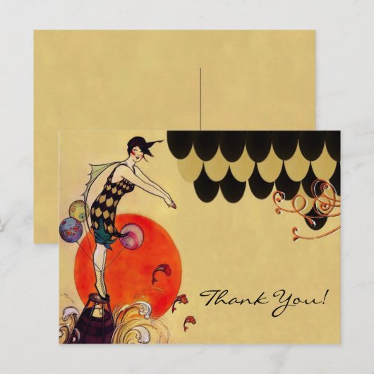 Schwimmermädchen ~ Postkarte (Vorne/Hinten)