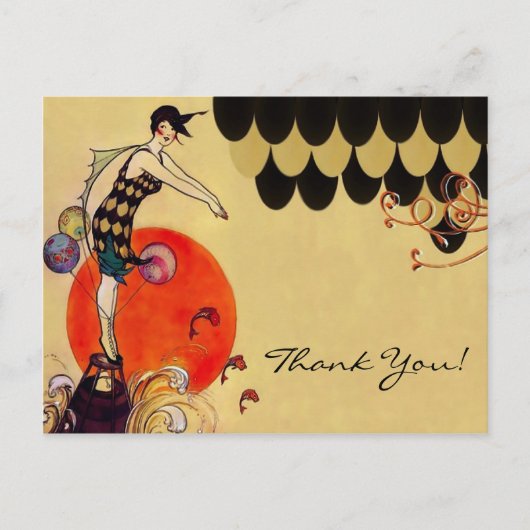 Schwimmermädchen ~ Postkarte (Vorderseite)