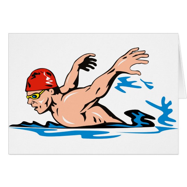 Schwimmerschwimmenfreistil-Schmetterlingsanschlag (Vorderseite (Horizontal))