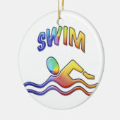 Schwimmerverzierung Keramikornament (Links)