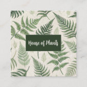 Schwimmfarnen Quadratische Visitenkarte (Vorderseite)