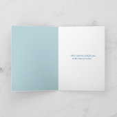 Schwimmfedern über dem Ozean für Beileid Karte (Innenseite)