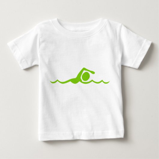Schwimmfigur: Grün von Mars Baby T-shirt (Vorderseite)