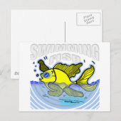 Schwimmfisch Postkarte (Vorne/Hinten)