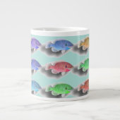 Schwimmfische Jumbo-Tasse (Vorderseite)