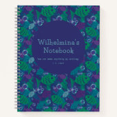 Schwimmfische und Blasen Vibranntes Reef Muster Notizblock (Vorderseite)