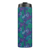 Schwimmfische und Blasen Vibranntes Reef Muster Thermosbecher (Vorderseite)