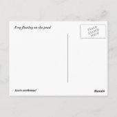 Schwimmfrosch Postkarte (Rückseite)
