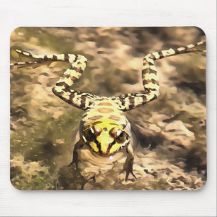 Schwimmfrösche, eingebettet in klares Wasser Paint Mousepad