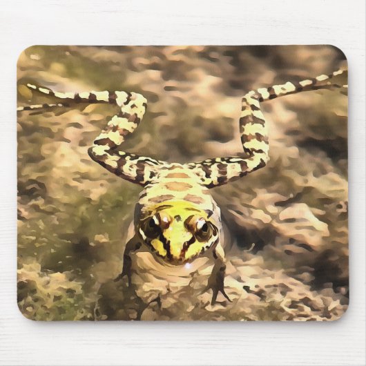 Schwimmfrösche, eingebettet in klares Wasser Paint Mousepad (Vorne)