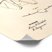 Schwimmgerät 1881 Patent Art Old Peper Poster (Ecke)