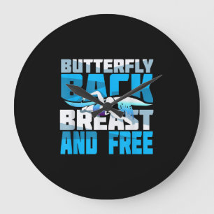 Schwimmgeschenk für Schwimmer Große Wanduhr