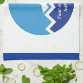 Schwimmgeschenke, Schwimmer auf einem blauen Kreis Geschirrtuch (Gefaltet)