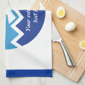 Schwimmgeschenke, Schwimmer auf einem blauen Kreis Geschirrtuch (Viertel Falte)