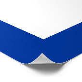 Schwimmgeschenke, Schwimmer auf einem blauen Kreis Poster (Ecke)