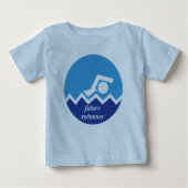 Schwimmgeschenke, zukünftige Schwimmer-Sitte Baby T-shirt (Vorderseite)