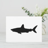 Schwimmhai Einladung (Stehend Vorderseite)