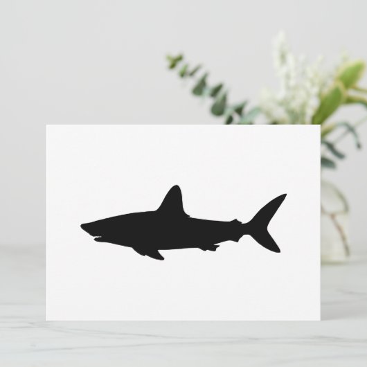 Schwimmhai Einladung (Stehend Vorderseite)