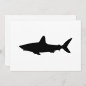 Schwimmhai Einladung (Vorne/Hinten)