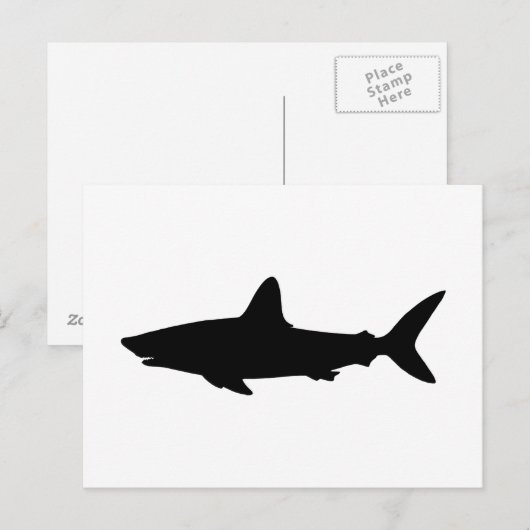 Schwimmhai Postkarte (Vorne/Hinten)