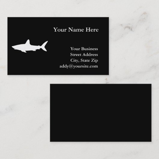 Schwimmhai Visitenkarte (Vorne/Hinten)
