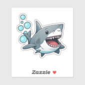 Schwimmhai Wasserdicht Aufkleber (Blatt)